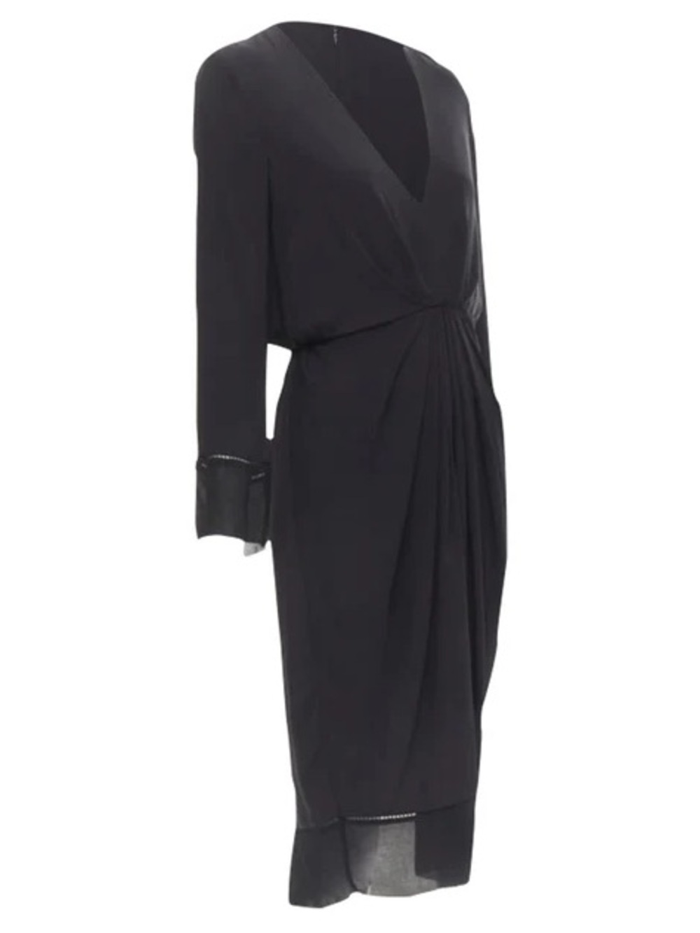 ZIMMERMANN Raymond Plunge Dress Aus 1 US4-6 NWT Black Dress